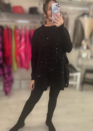 black sequinsknit