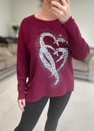 burgundyheartknit